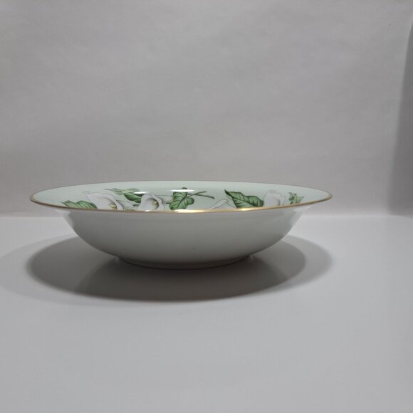 Noritake China Gold Trimmed Floral Porcelain Soup Salad Bowl - Picture 2 of 8